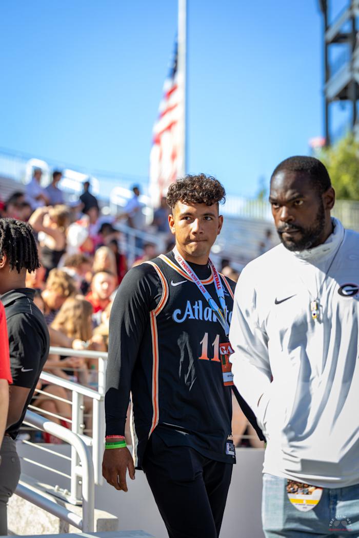 2024 quarterback commit Dylan Raiola at Georgia's week one game against UT Martin.
